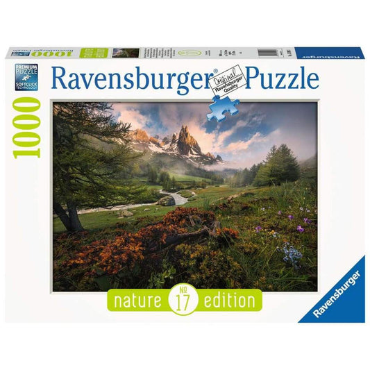 Ravensburger Puzzle Malerische Stimmung im Vallée de la Clarée, Französischen Alpen, 1000 Teile