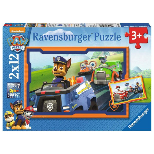 Ravensburger Puzzle Paw Patrol im Einsatz, 2x12 Teile