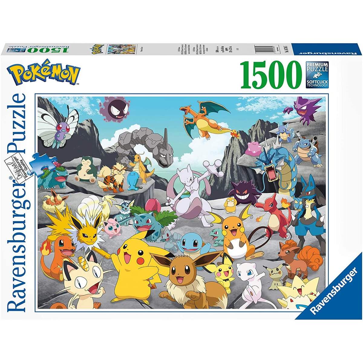 Ravensburger Puzzle Pokemon Classics, 1500 Teile
