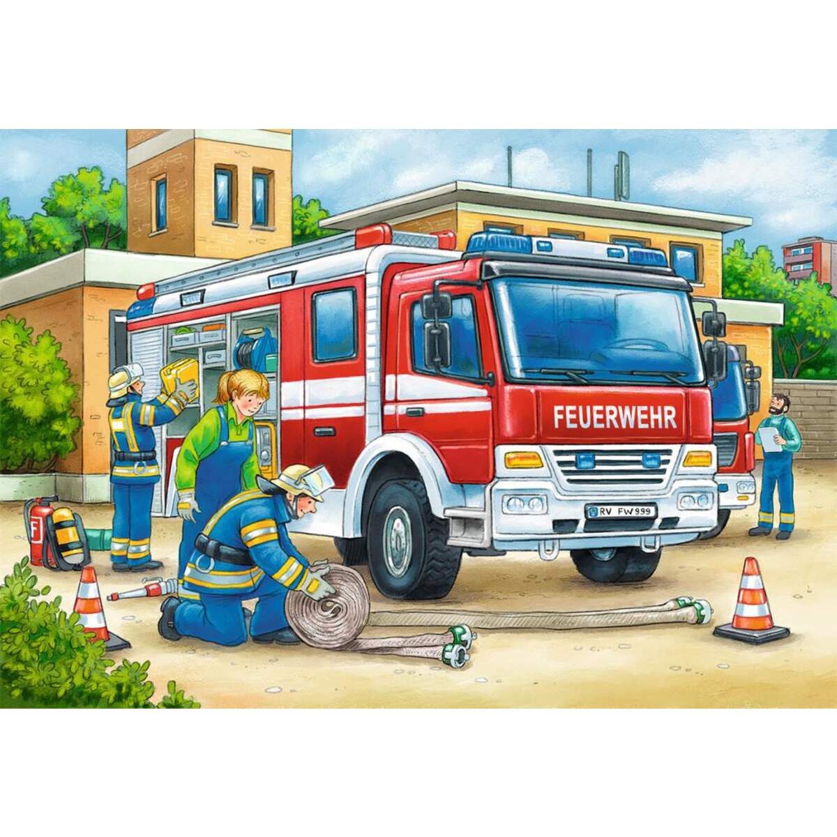 Ravensburger Puzzle Polizei und Feuerwehr 2 x 12 Teile