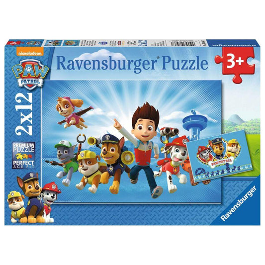 Ravensburger Puzzle Ryder und die Paw Patrol, 2x12 Teile