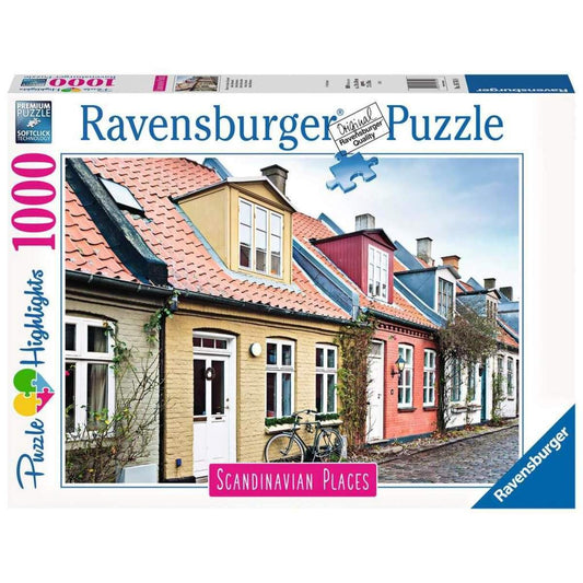Ravensburger Puzzle Scandinavian Places - Häuser in Aarhus, Dänemark 1000 Teile