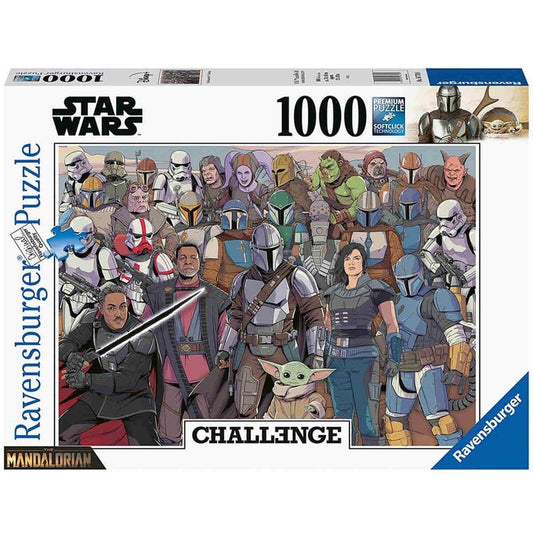 Ravensburger Puzzle Star Wars - Challenge Baby Yoda, 1000 Teile