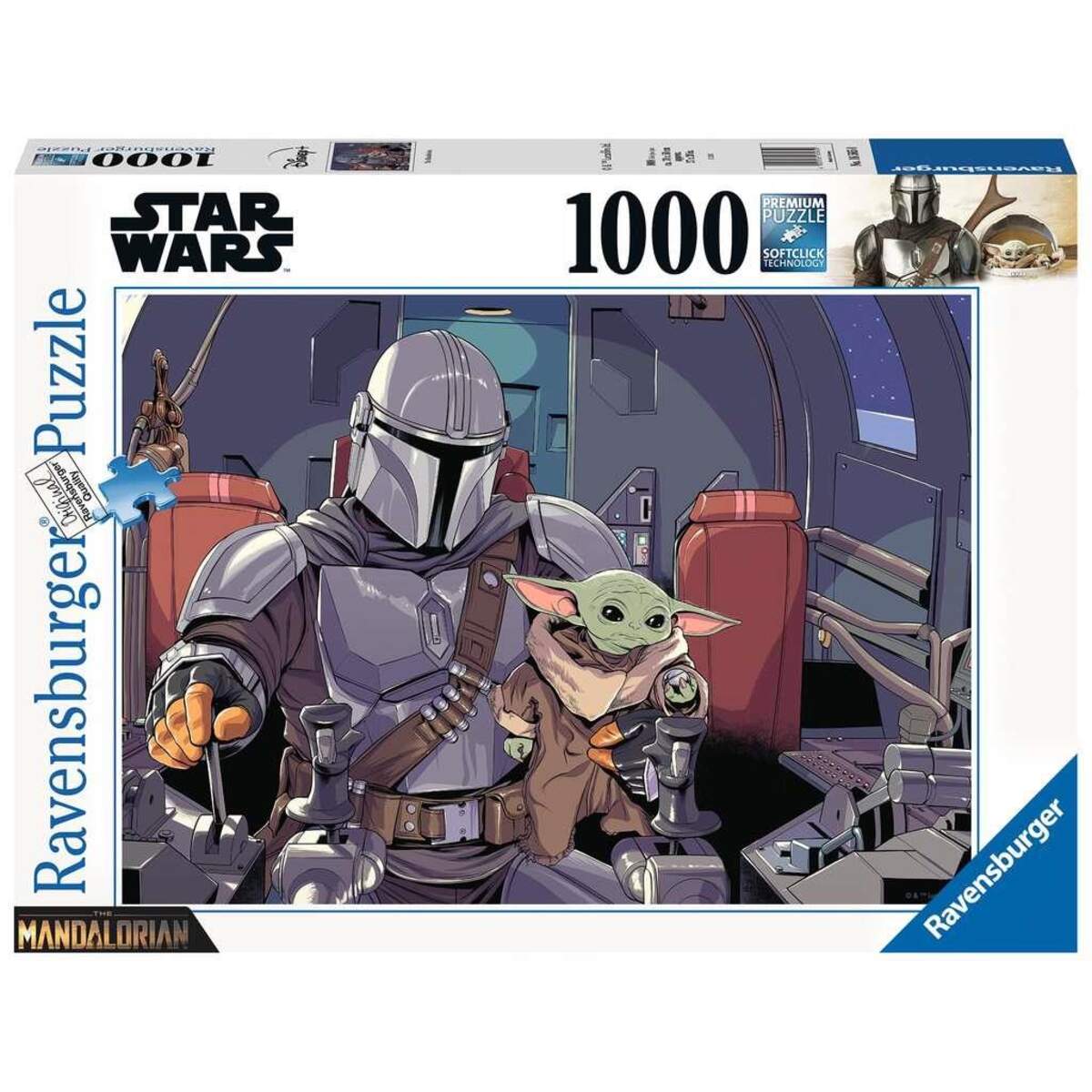 Ravensburger Puzzle Star Wars The Mandalorian, 1000 Teile