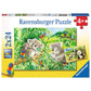 Ravensburger Puzzle Süße Koalas und Pandas, 2 x 24 Teile