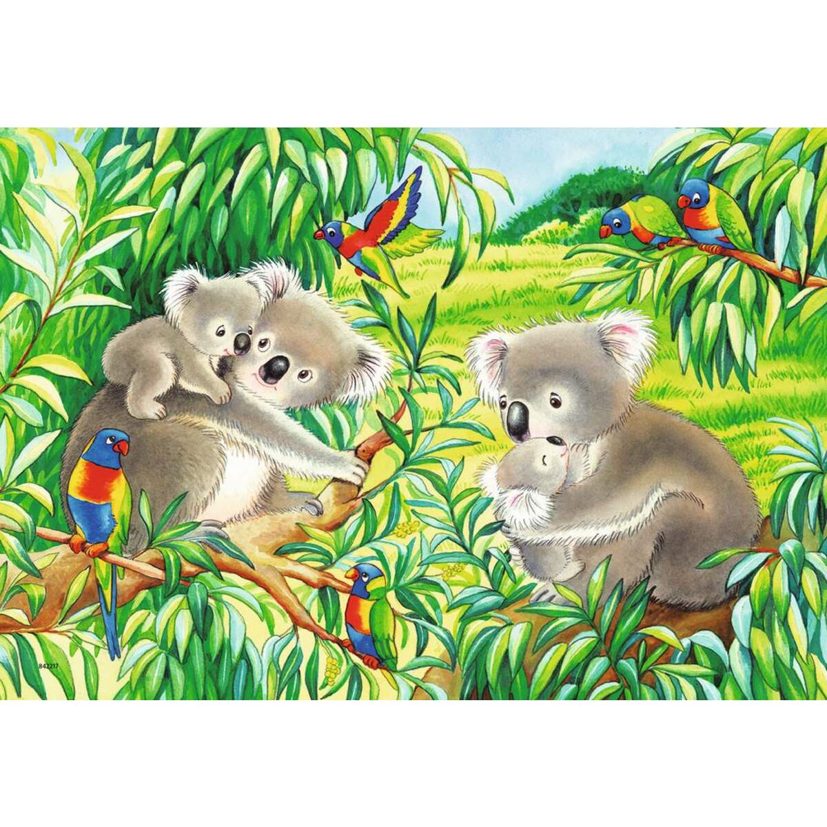 Ravensburger Puzzle Süße Koalas und Pandas, 2 x 24 Teile