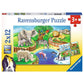 Ravensburger Puzzle Tiere im Zoo 2x12 Teile