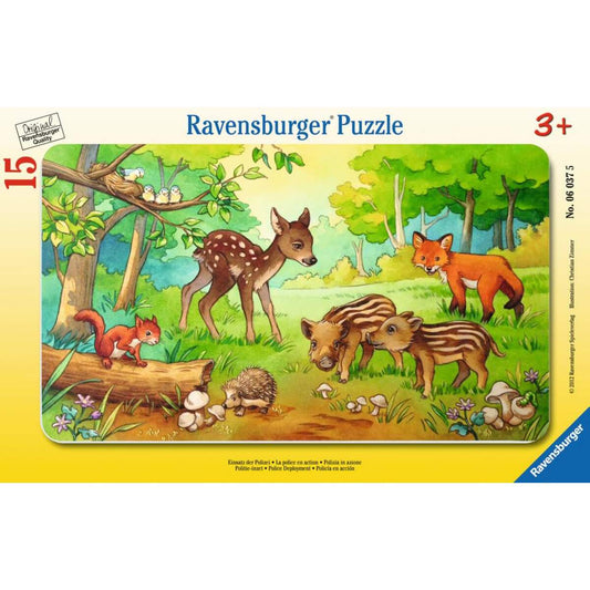 Ravensburger Puzzle Tierkinder des Waldes, 15 Teile