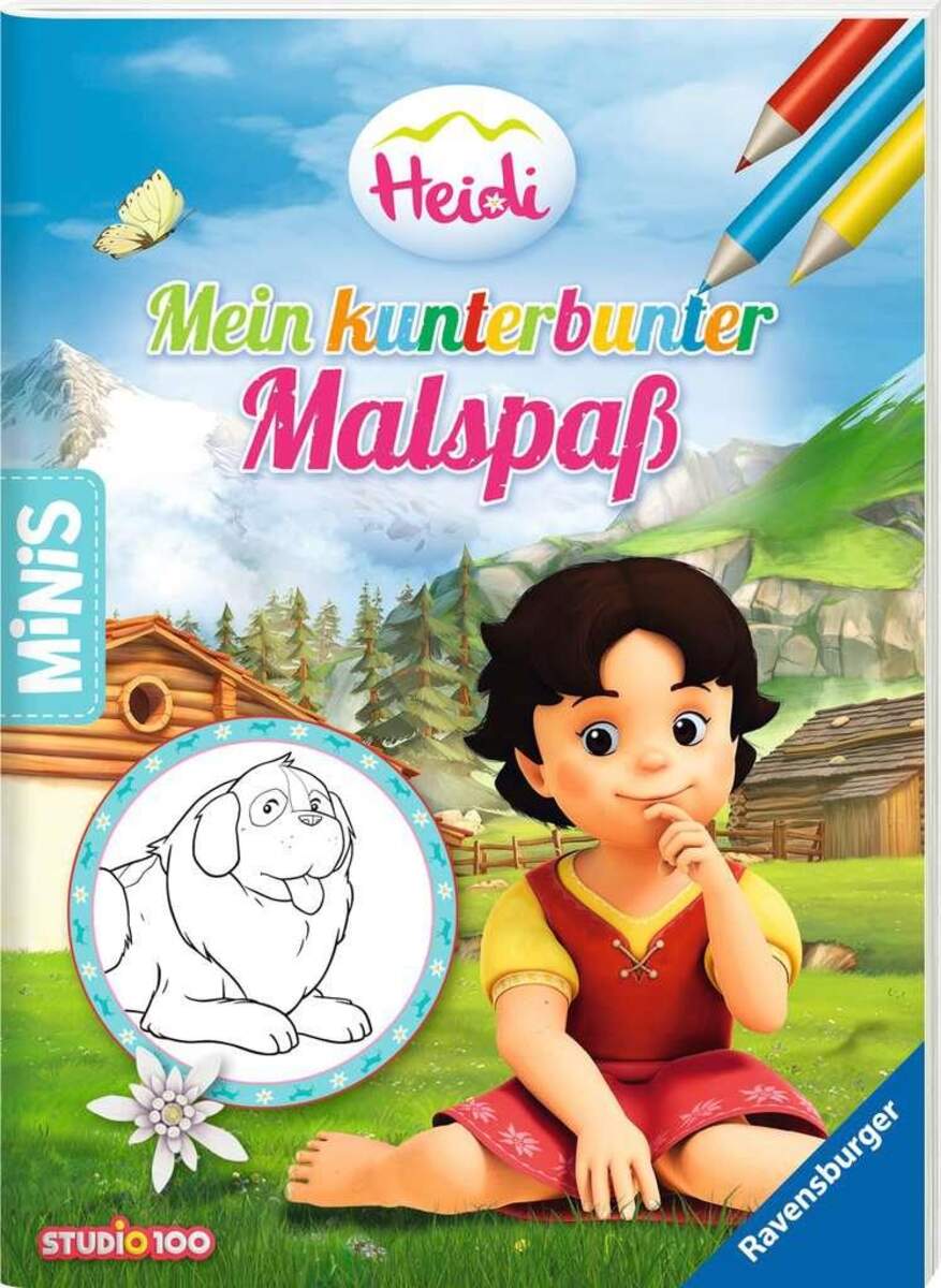 Ravensburger Ravensburger Minis: Heidi - Mein kunterbunter Malspaß