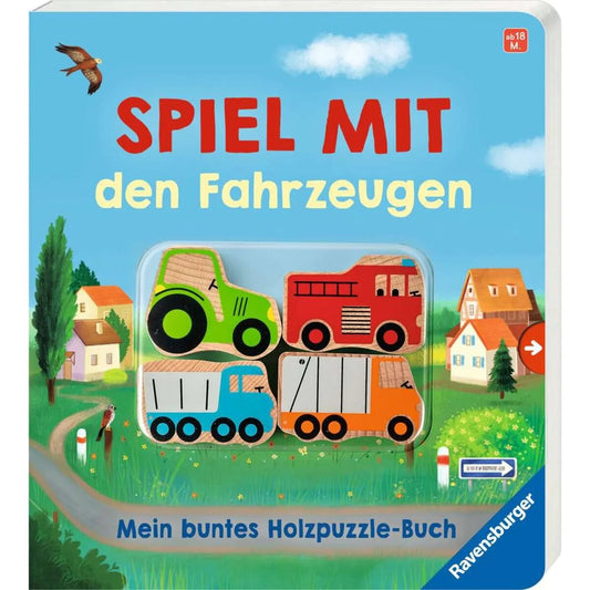 Ravensburger Spiel mit den Fahrzeugen: Mein buntes Holzpuzzle-Buch