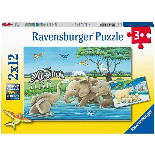 Ravensburger Tierkinder aus aller Welt 2 x 12 Teile