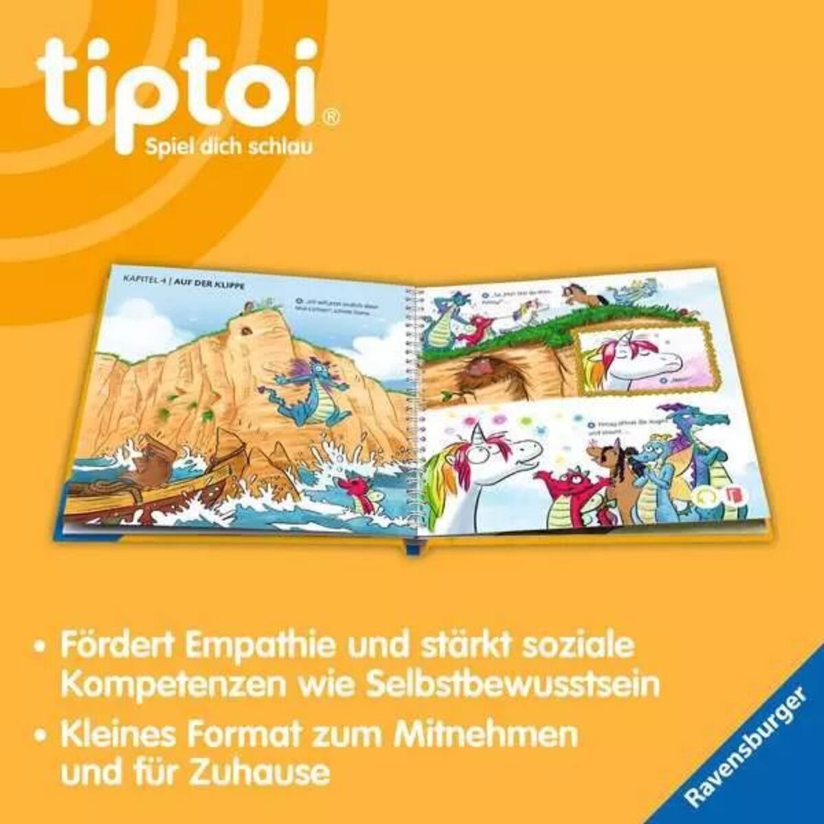 Ravensburger tiptoi® Darro Drache und die Sache mit dem Mut