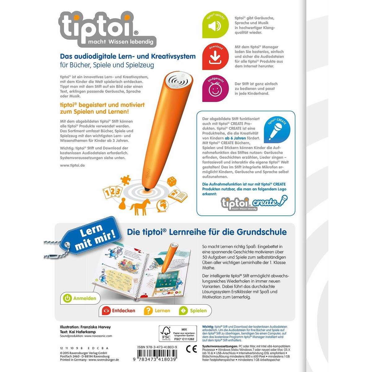 Ravensburger tiptoi® Mathe 1. Klasse (Lern mit mir!)