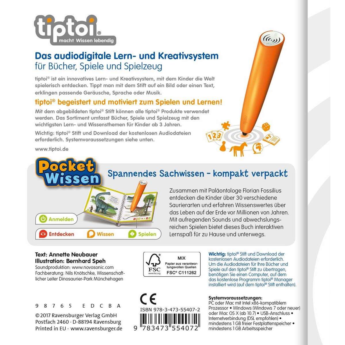 Ravensburger tiptoi Pocket Wissen - Dinosaurier