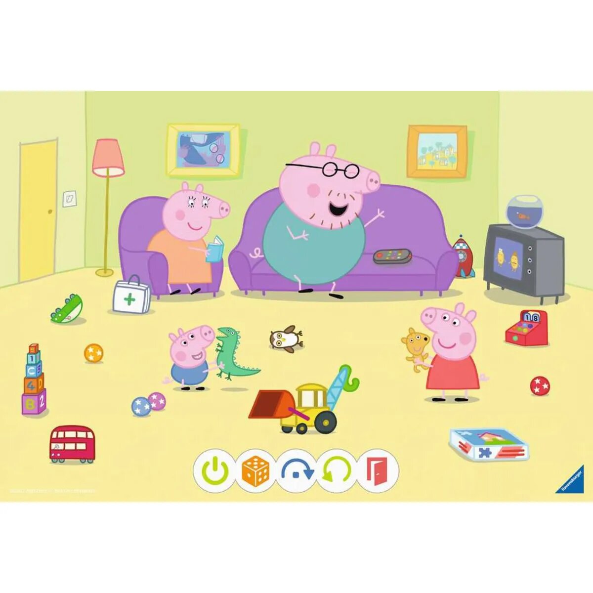 Ravensburger tiptoi® Puzzle für kleine Entdecker: Peppa Pig, 2 x 24 Teile