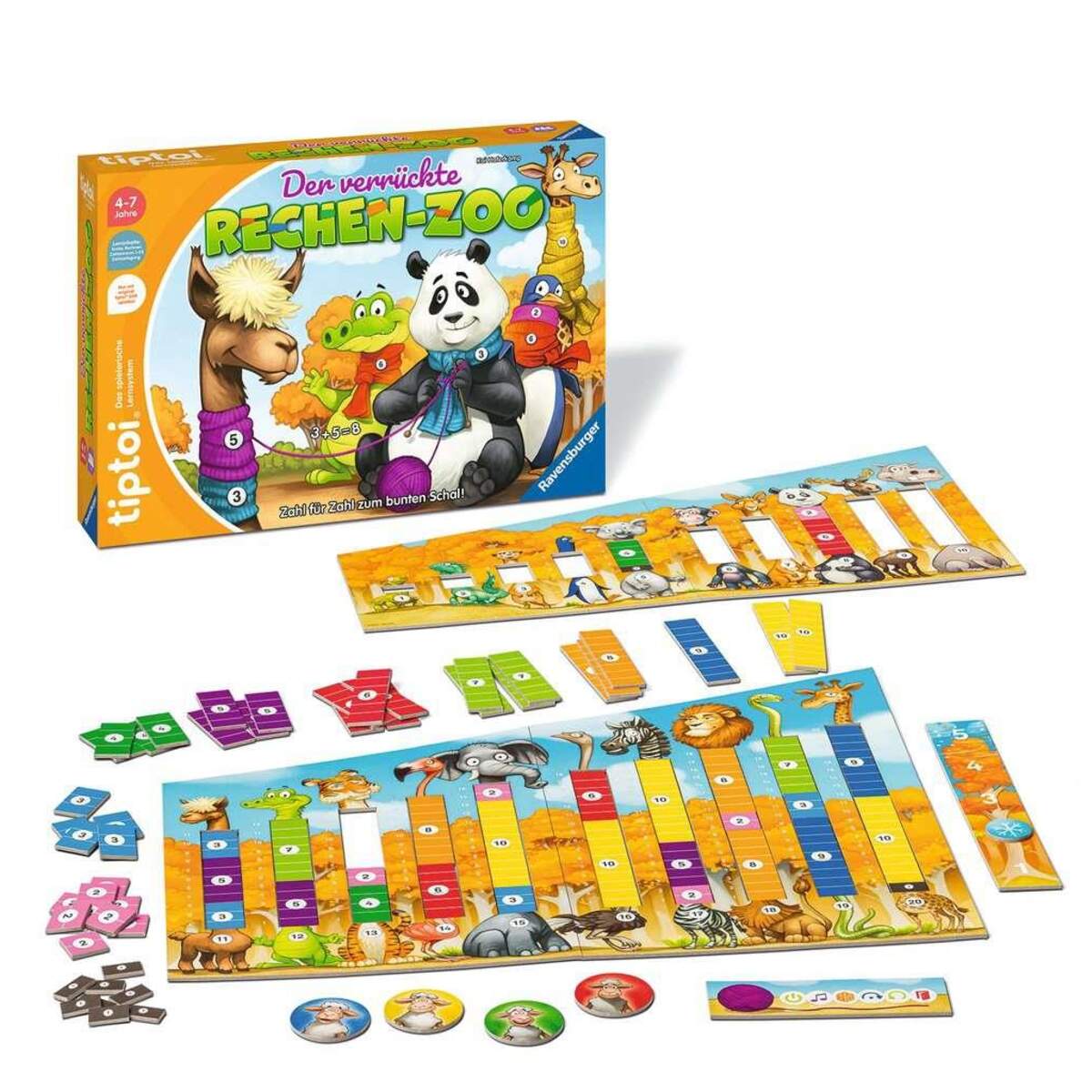 Ravensburger tiptoi Spiel - Der verrückte Rechen-Zoo