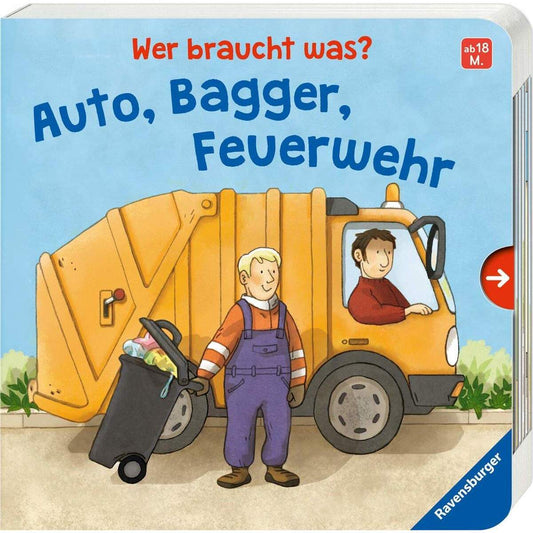 Ravensburger Wer braucht was? Auto, Bagger, Feuerwehr