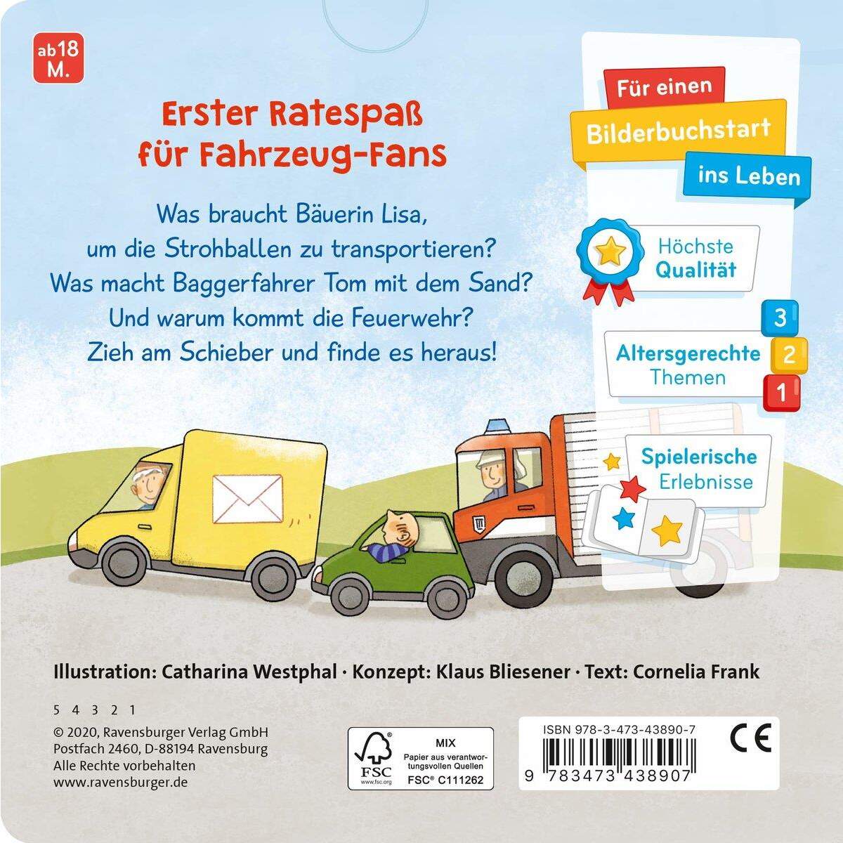 Ravensburger Wer braucht was? Auto, Bagger, Feuerwehr
