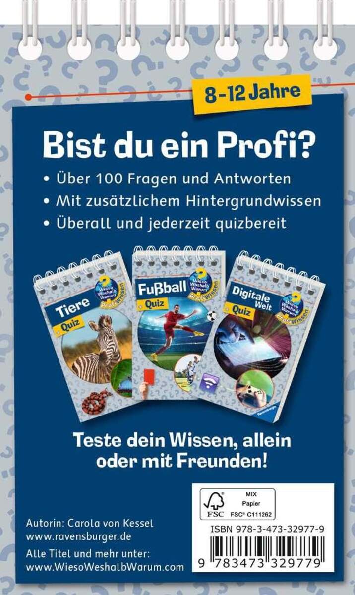 Ravensburger Wieso? Weshalb? Warum? ProfiWissen Quiz Weltraum