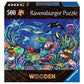 Ravensburger Wooden Puzzle - Unten im Meer, 500 Teile