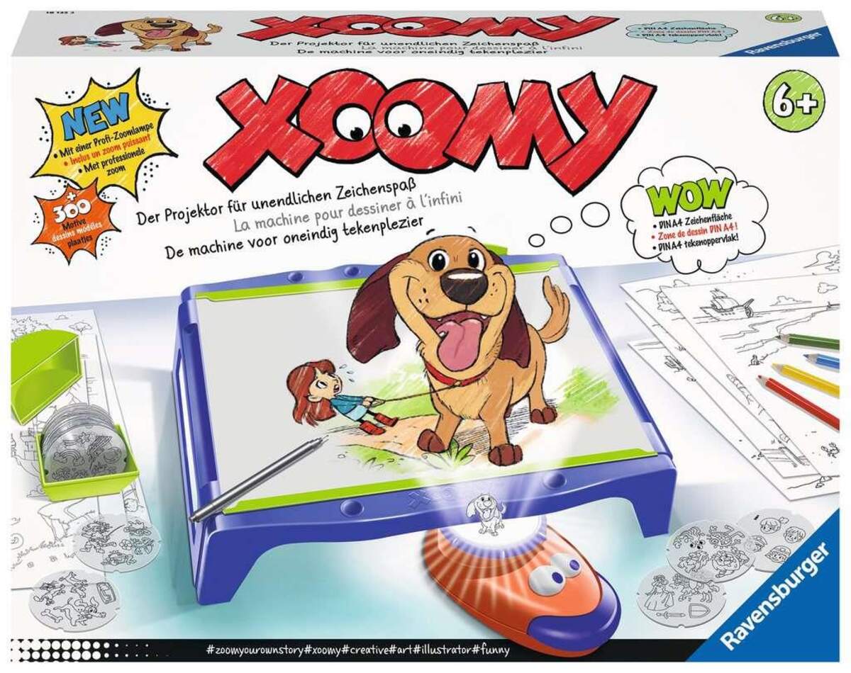 Ravensburger Xoomy Maxi A4 18135 - Zeichnen lernen, Kreatives Zeichnen und Malen