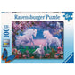 Ravensburger XXL Puzzle - Bezaubernde Einhörner, 100 Teile