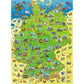 Ravensburger XXL Puzzle - Bunte Deutschlandkarte, 200 Teile