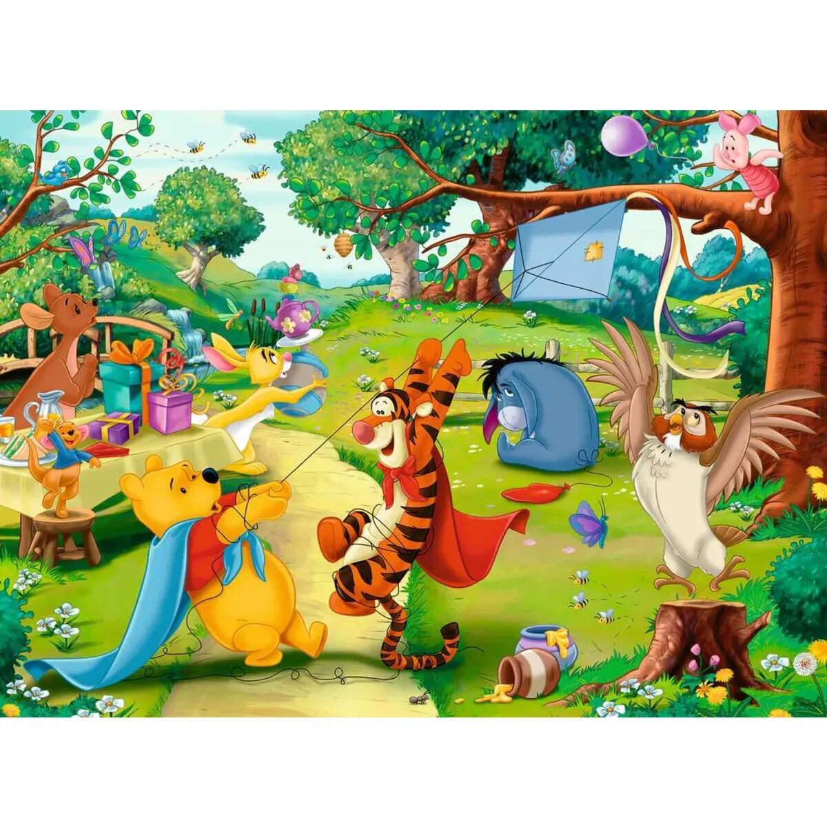 Ravensburger XXL Puzzle - Winnie the Pooh: Die Rettung, 100 Teile