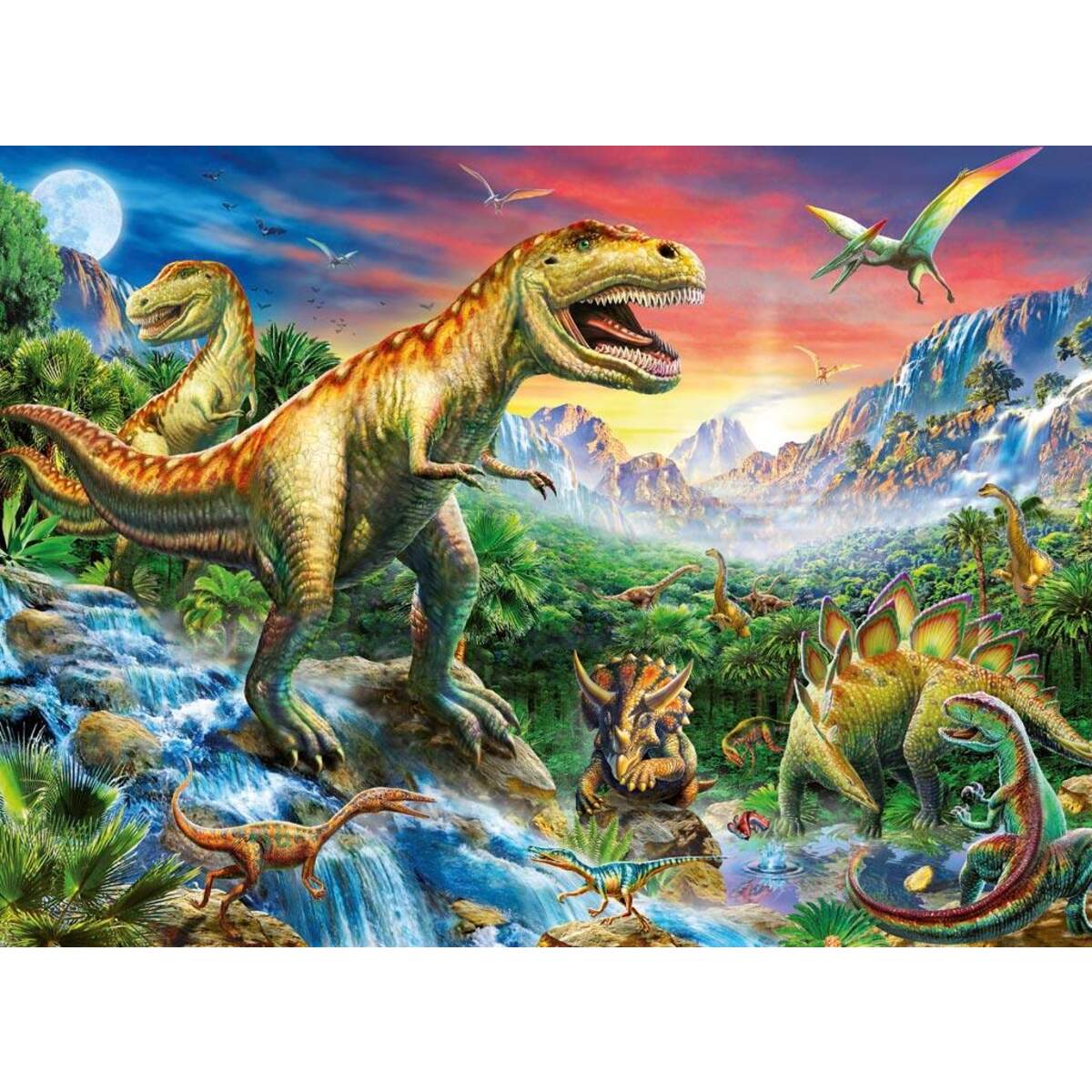 Ravensburger XXL Puzzle Bei den Dinosauriern, 100 Teile