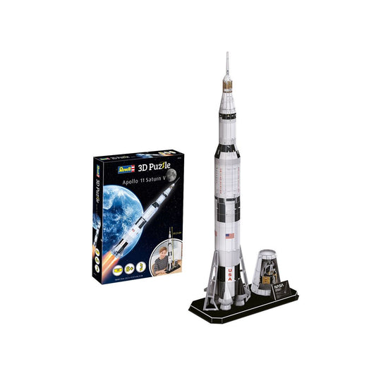 Revell 3D Puzzle - Apollo 11 Saturn V, 136 Teile