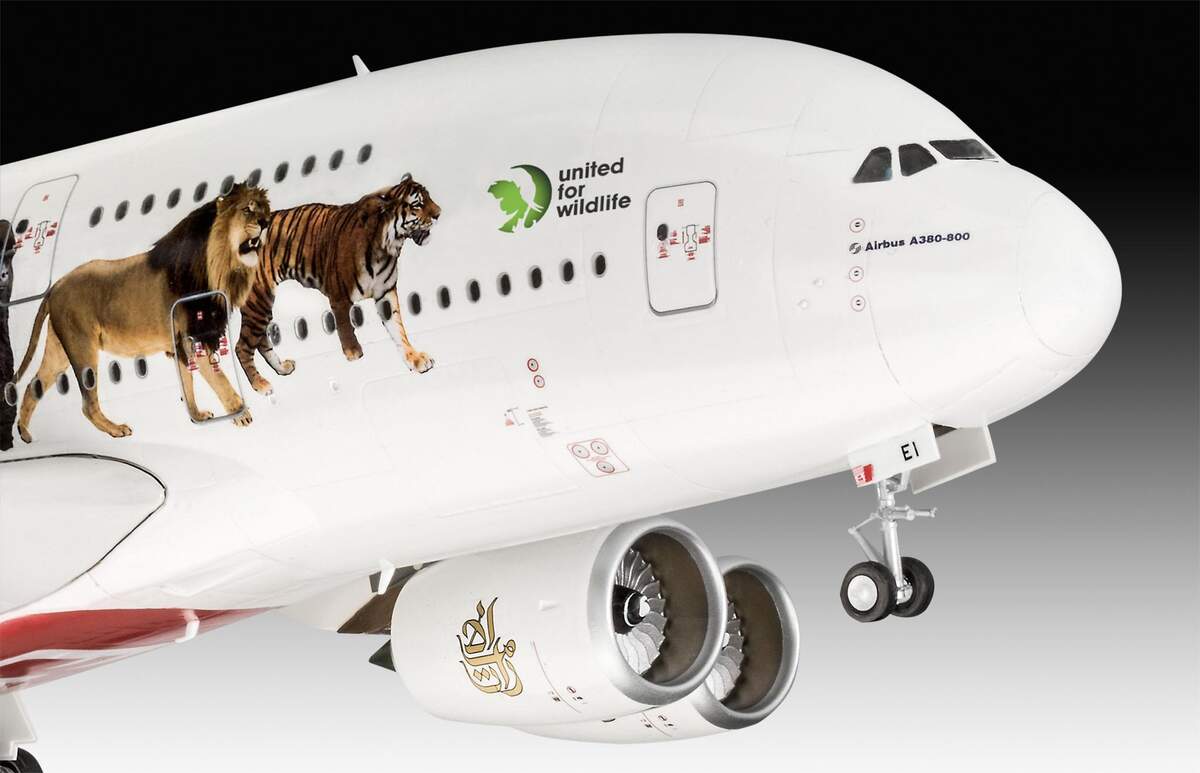 Revell Airbus A380-800 Emirates "Wild Life"