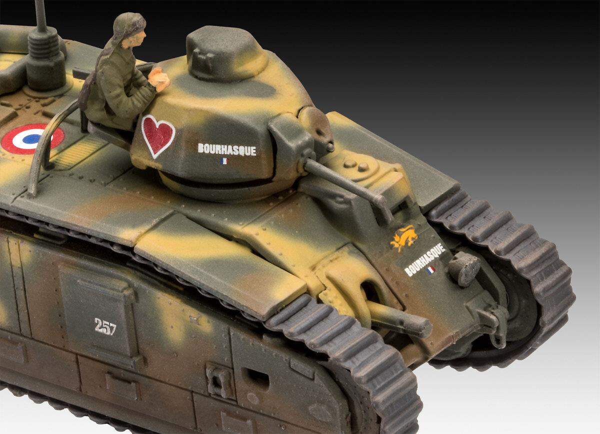 Revell Char B.1 bis & Renault FT.17, 1:76