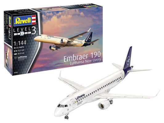 Revell Embraer 190 Lufthansa New Livery, 1:144