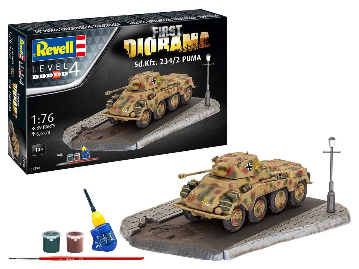 Revell First Diorama Set - Sd.Kfz. 234/2 Puma