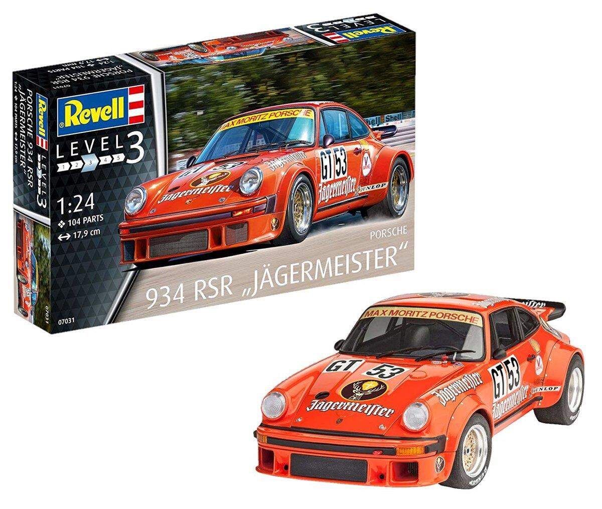 Revell Modellbausatz Auto Porsche 934 RSR Jägermeister 1:24