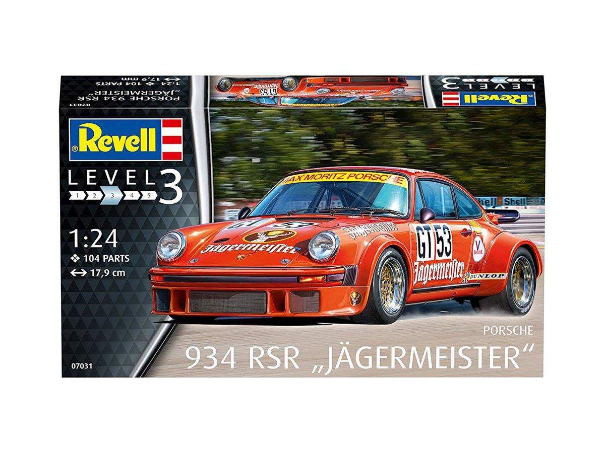 Revell Modellbausatz Auto Porsche 934 RSR Jägermeister 1:24