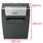 Rexel Aktenvernichter Momentum X406, Partikelschnitt, P-4, 6 Blatt, schwarz
