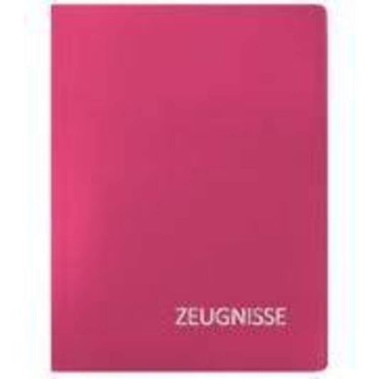 Roth Zeugnismappe A4 20 Einlagen, Basic Magenta