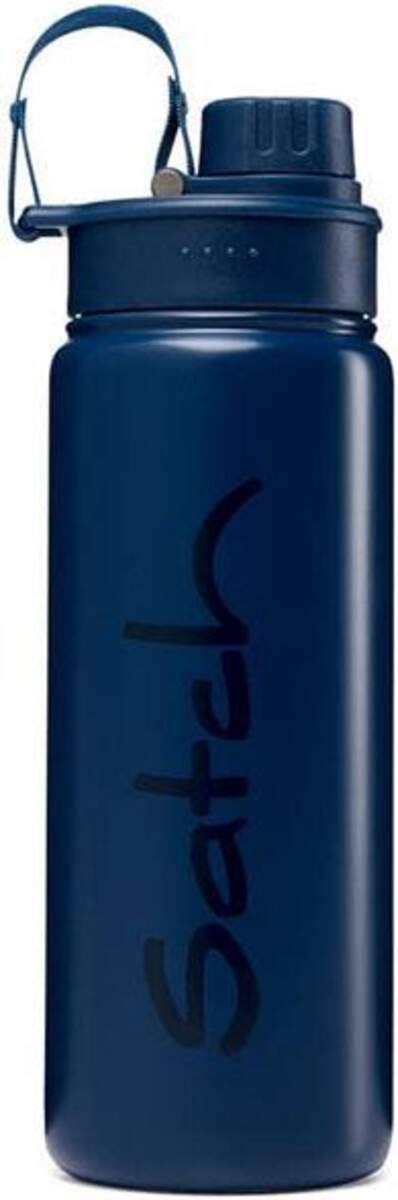 Satch Edelstahl-Trinkflasche Alu 0,5l Blau (Blue Steel)
