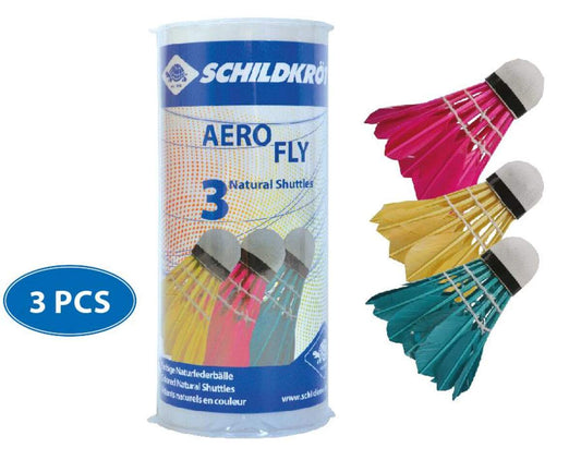 Schildkröt Badminton Ball Aero Fly, 3er Dose, farbig gemischt