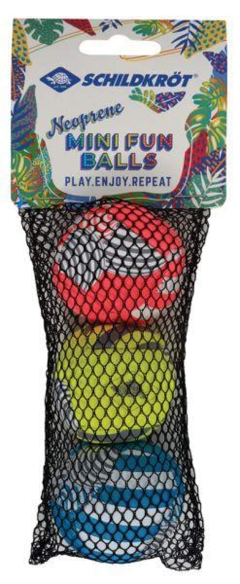 Schildkröt Neopren Mini-Fun-Bälle, 3 Stück