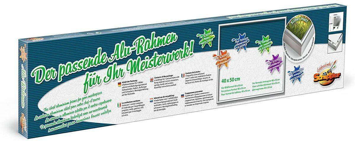 Schipper Malen nach Zahlen  Alurahmen Silber 40 x 50 cm