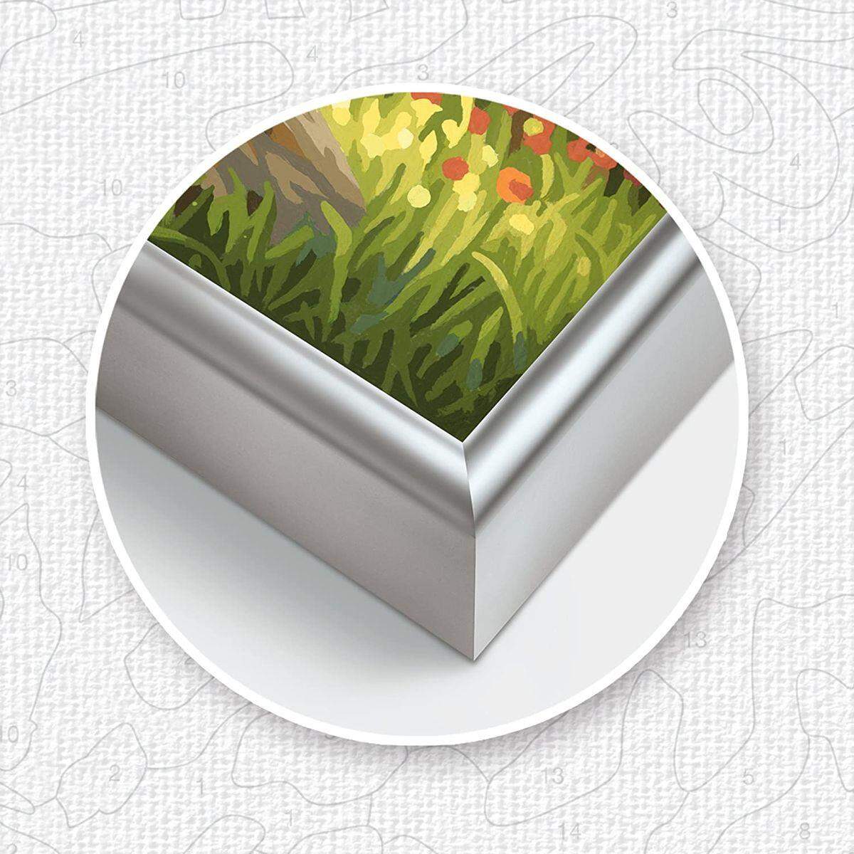 Schipper Malen nach Zahlen  Alurahmen Silber 40 x 50 cm