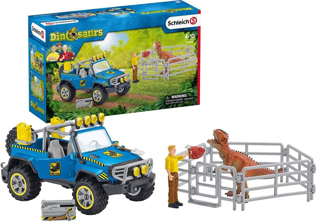 Schleich® 41464 Geländewagen mit Dino-Außenposten
