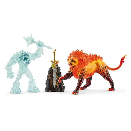 Schleich® 42455 Eldrador® Creatures Kampf um die Superwaffe – Frostmonster vs. Feuerlöwe