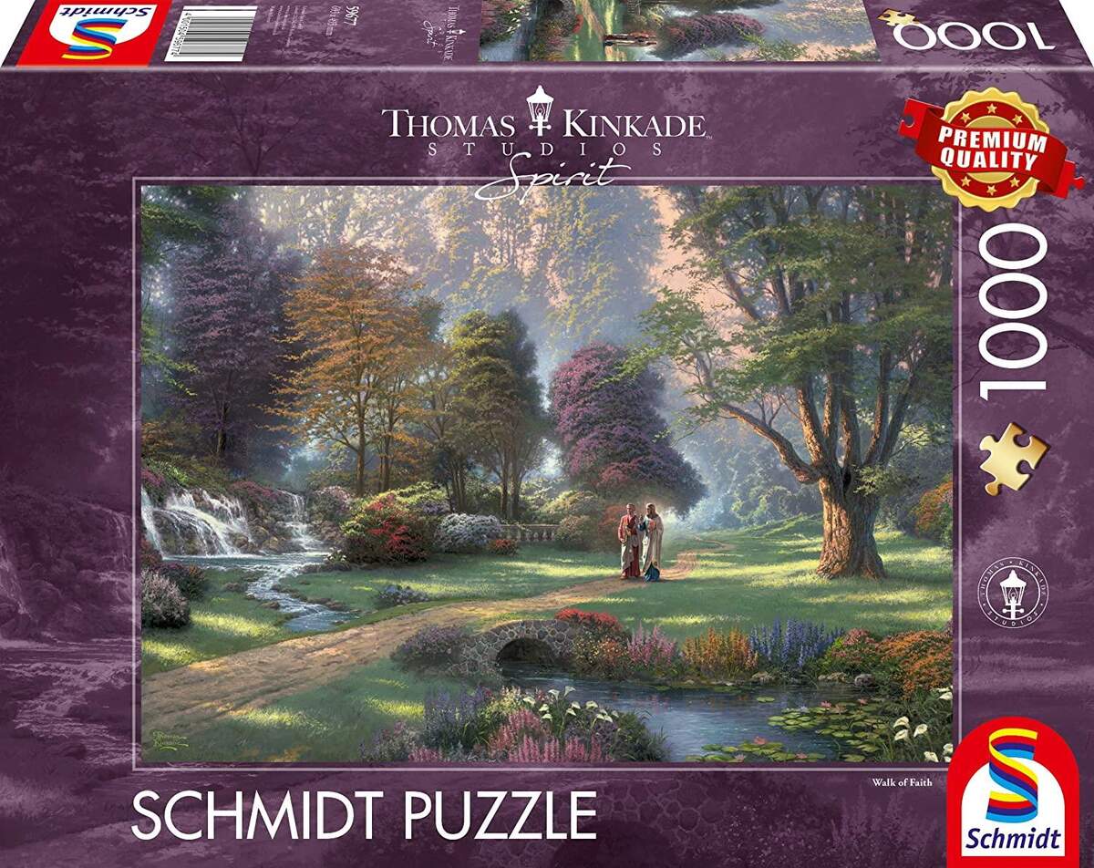 Schmidt Spiele Puzzle - Thomas Kinkade, Spirit, Weg des Glaubens, 1000 Teile