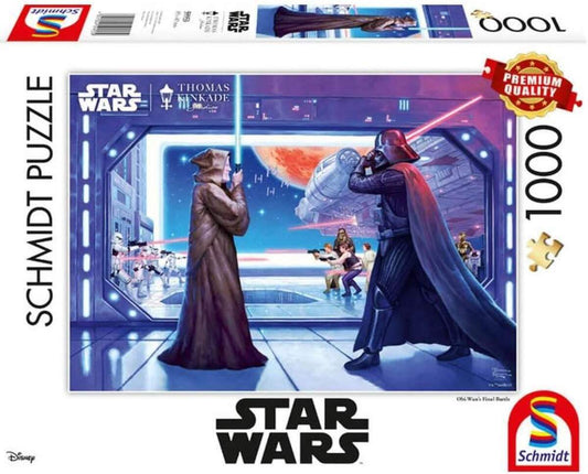 Schmidt Spiele Puzzle - Thomas Kinkade, Lucas Film, Star Wars, Obi Wan's Final Battle, 1.000 Teile