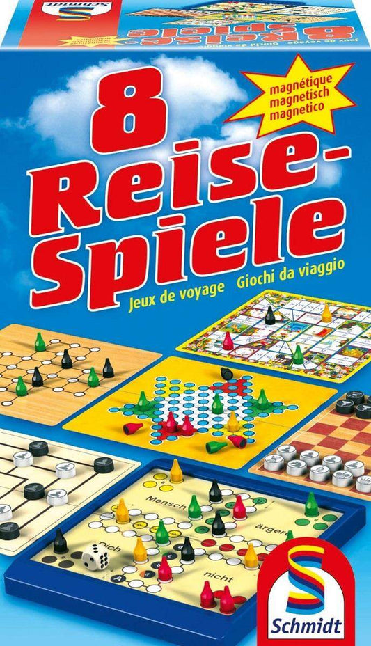 Schmidt Spiele 8 Reise-Spiele, magnetisch
