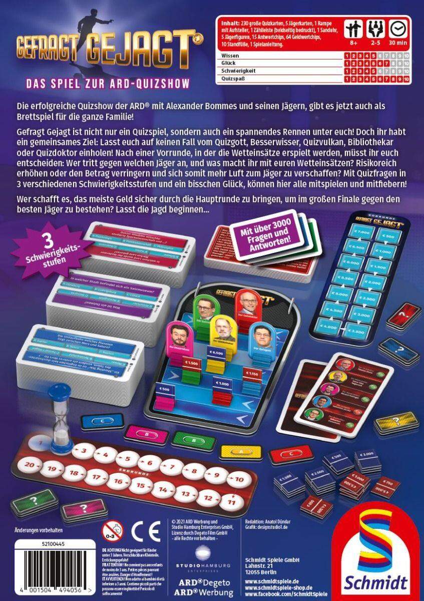 Schmidt Spiele Gefragt Gejagt - Das Brettspiel