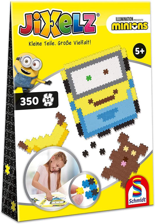 Schmidt Spiele Puzzle - Jixels Minions, 1 Motiv mit Designvorlage, 350 Teile